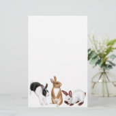 De Rabbits Stationery Briefpapier (Staand voorkant)