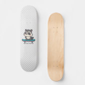 De Raccoon van de klap op een Gepersonaliseerde Te Skateboard (Voorkant)