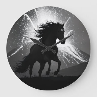 De race schaduw wandklok grote klok