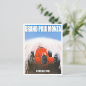 De  race van de Grote Prijs van Monza 1938 Briefkaart (Staand voorkant)