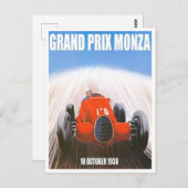 De  race van de Grote Prijs van Monza 1938 Briefkaart (Voorkant / Achterkant)