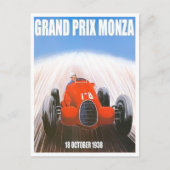 De  race van de Grote Prijs van Monza 1938 Briefkaart (Voorkant)
