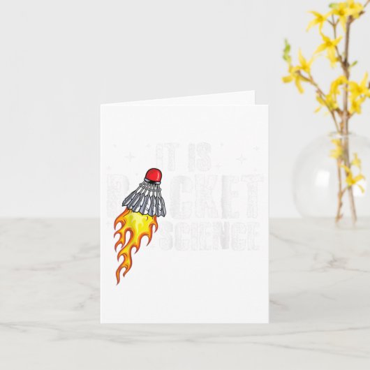 De Racket Science grafische badmintonspeler Shuttl Kaart (Gele Bloem)