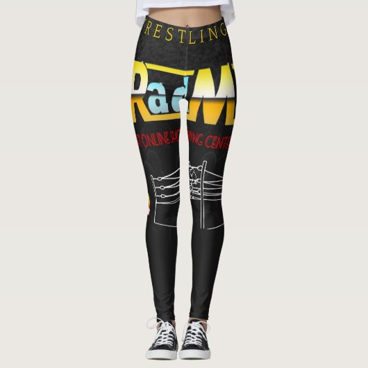 De Rad Mall "80's Wrestling" Leggings van vrouwen (Voorkant)