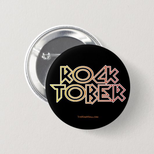 De Rad Mall "Rockoktober"-Button Ronde Button 5,7 Cm (Voorkant /achterkant)