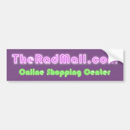 De Rad Mall "Website"-Bumpersticker Bumpersticker (Voorkant)