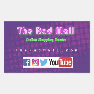 De Rad Mall "Website" Sticker