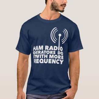 De radio van het am exploitanten doen het met meer t-shirt