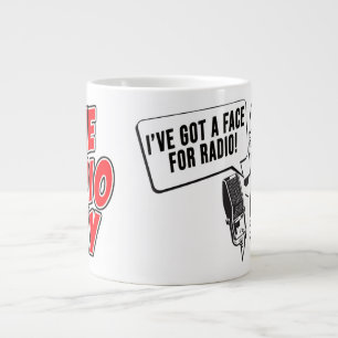 De radioman - ik heb een gezicht voor radio grote extra grote beker