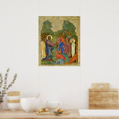 De Raising van Lazarus, Russisch icoon Poster (Keuken)