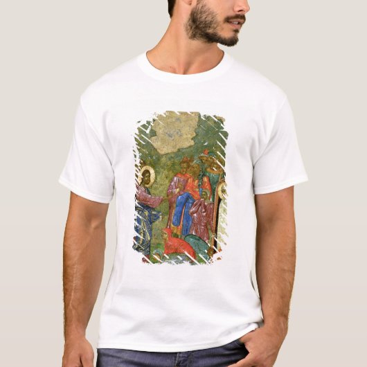 De Raising van Lazarus, Russisch icoon T-shirt (Voorkant)
