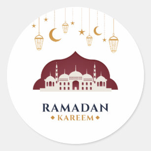 de ramadan yall ramadan kinder vrouwen mannen rama ronde sticker