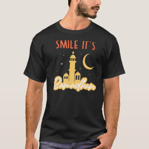 De ramadanmoslim Eid Mubarak Islamic Rama glimlach T-shirt