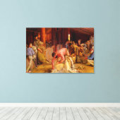 De Rams Tom Roberts 1890 Australische kunst horen Canvas Afdruk (Insitu (Houten vloer))