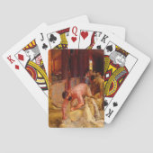 De Rams Tom Roberts 1890 Australische kunst horen Pokerkaarten (Achterkant)