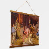 De Rams Tom Roberts 1890 horen Hangend Wandkleed (Gebogen)