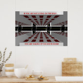 De rand (afdrukken) poster (Keuken)