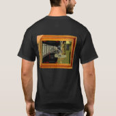 De rand T-shirt - zwart (Achterkant)