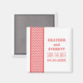 De Rand van de Chevron bewaart de Datum Magnet Magneet (Voorkant / Achterkant)