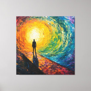 De rand van de dimensie canvas afdruk