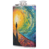 De rand van de dimensie heupfles (Links)