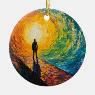 De rand van de dimensie keramisch ornament