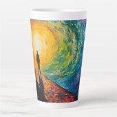 De rand van de dimensie latte mok (Voorkant)