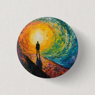 De rand van de dimensie ronde button 3,2 cm