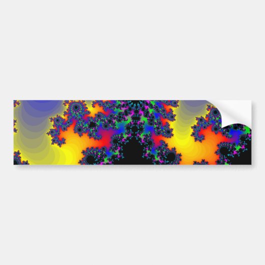 De rand van de fractal: bumpersticker (Voorkant)