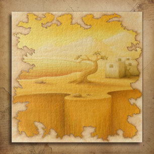 "De Rand van de Wereld" Avontuur Motief Schilderen Legpuzzel