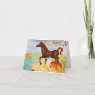 De Rand van het vooruitzicht 4x6 notecard Kaart