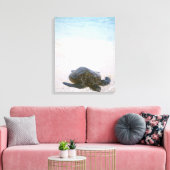 De rand van het water canvas afdruk (Insitu (Woonkamer))