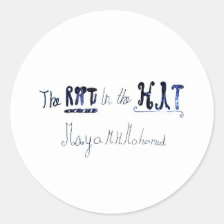 De RAT in het PET Ronde Sticker