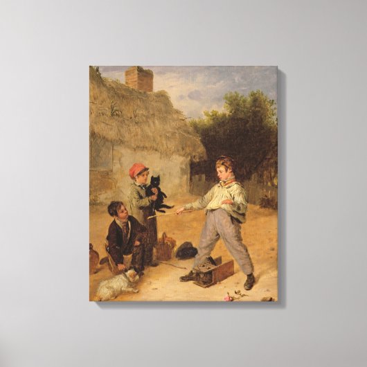 De Rat Trap (olie op het paneel) Canvas Afdruk (Voorkant)