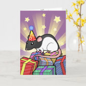 De Rat van de verjaardag Kaart (Gele Bloem)