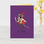 De Rat van pi - het Grappige Wenskaart van de Kaart (Gele Bloem)