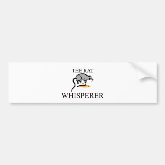 De Rat Whisperer Bumpersticker (Voorkant)