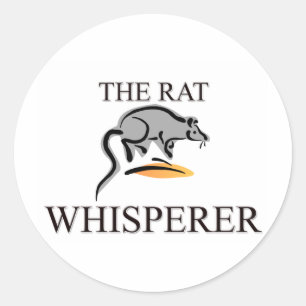 De Rat Whisperer Ronde Sticker