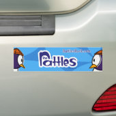 De Rattles "Blue Elvis"-Bumpersticker Bumpersticker (Op auto)