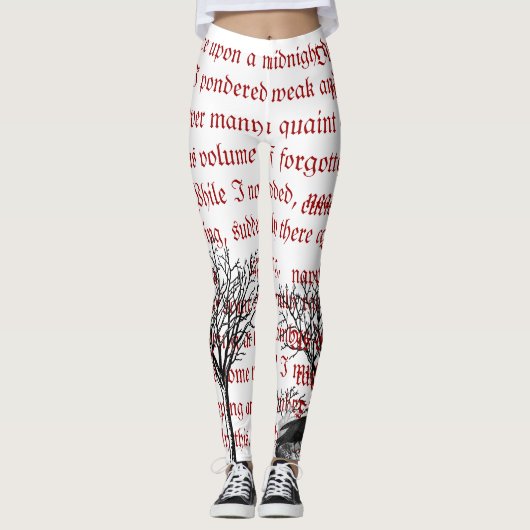 De Raven  Poem-Leggings Leggings (Voorkant)