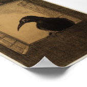 De Raven (Redon 1882) Poster (Hoek)