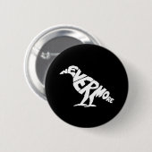 De Raven Ronde Button 5,7 Cm (Voorkant /achterkant)