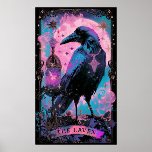 De Raven Tarot Kaart Witchy Poster