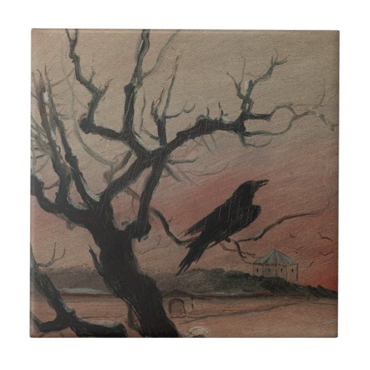 De Raven van Karlstejn, 1882 Tegeltje (Voorkant)