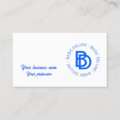 De  Rays Abstracte Trendy naam van Retro Visitekaartje (Voorkant)