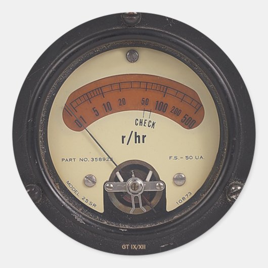 De Raytheometer Sticker van Professor Temple (Voorkant)