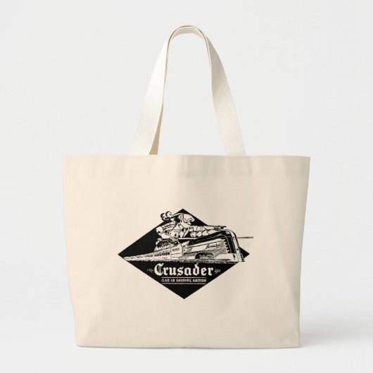 De Reading Railroad Crusader Streamliner Grote Tote Bag (Voorkant)