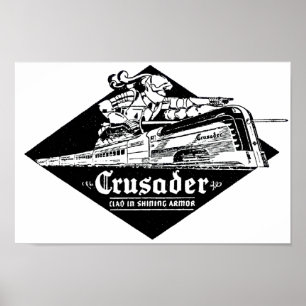 De Reading Railroad Crusader Streamliner Poster