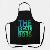 De Real Boss Prons Schort (Voorkant)