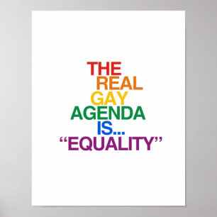 DE REAL GAY AGENDA POSTER